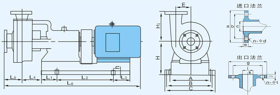 UHB-ZK耐腐_砂漿泵尺寸
